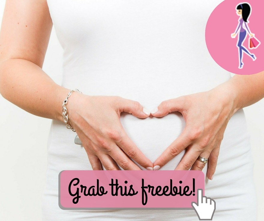 Catchy freebie template pregnant