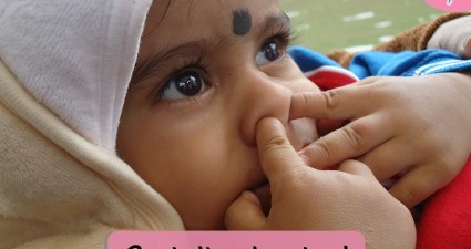 Catchy freebie template baby nose