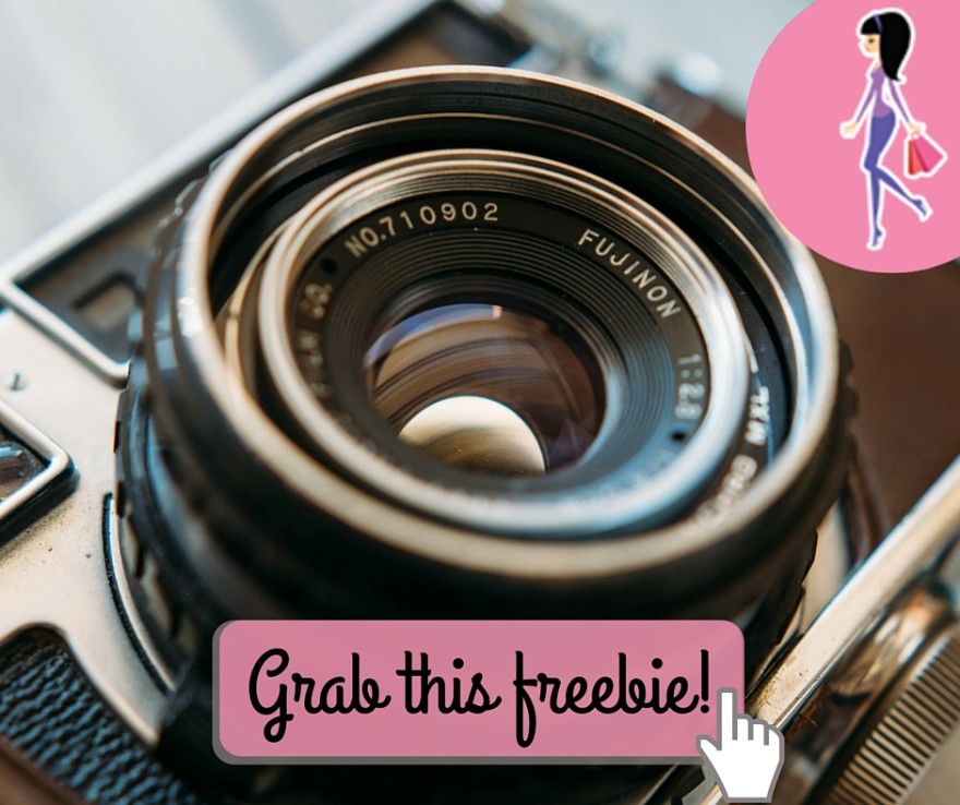 Catchy freebie template camera