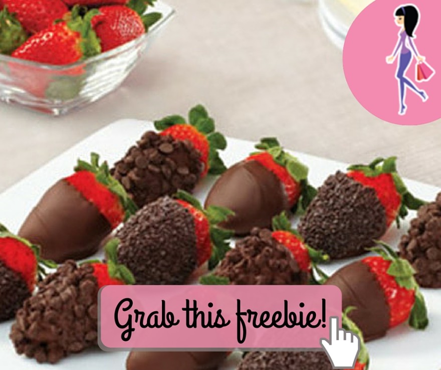 Catchy freebie template edible arrangements