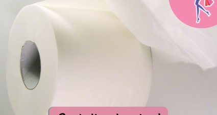 Catchy freebie template toilet paper