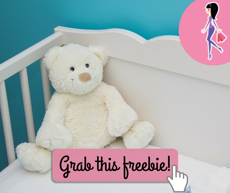 Catchy freebie template baby crib