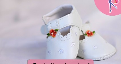 Catchy freebie template baby shoes