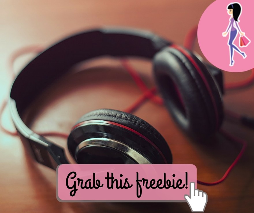 Catchy freebie template headphones