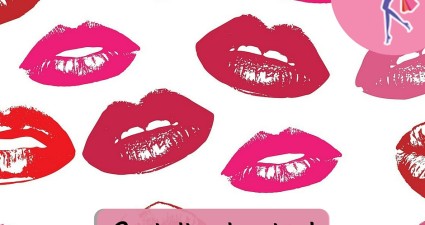 Catchy freebie template lips