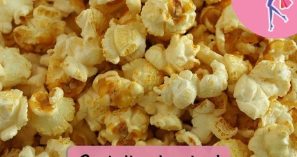 Catchy freebie template popcorn