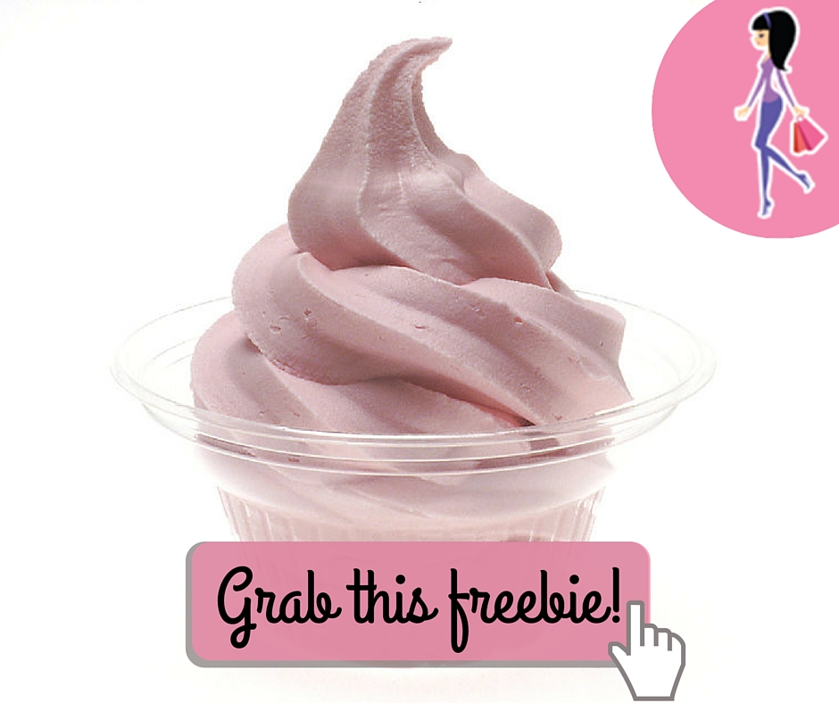 Catchy freebie template yogurt