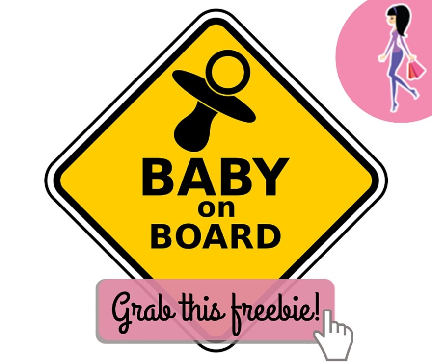 baby on board sticker free