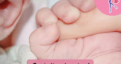 Catchy freebie template baby fist