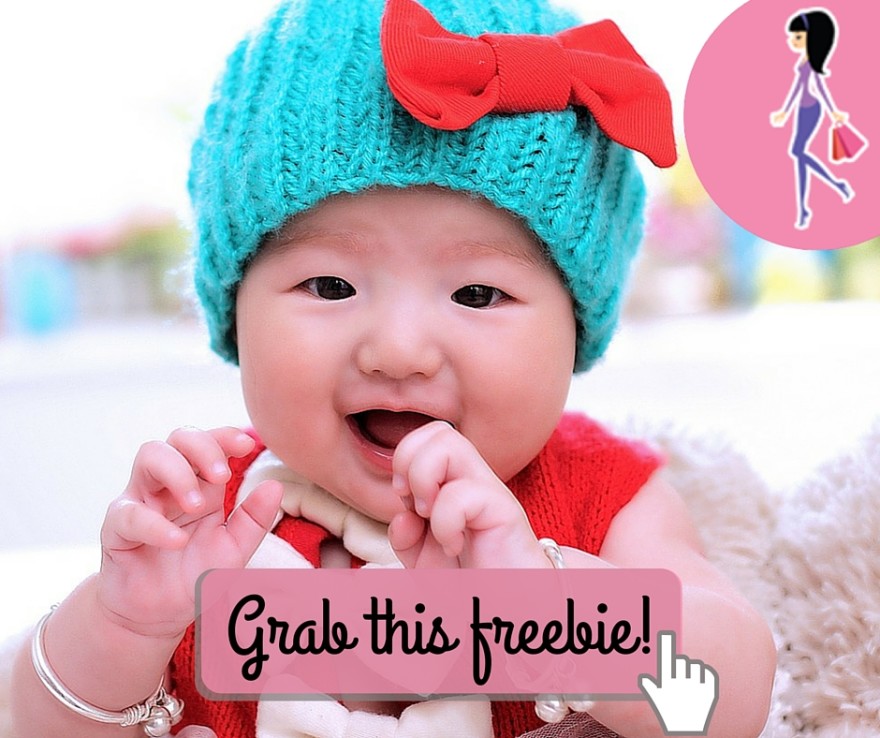 Catchy freebie template baby hat