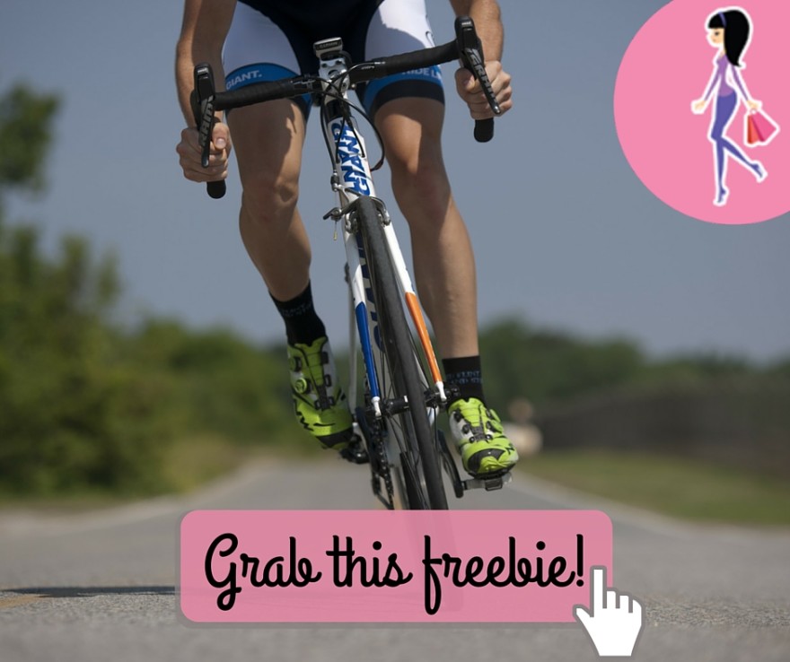 Catchy freebie template biking