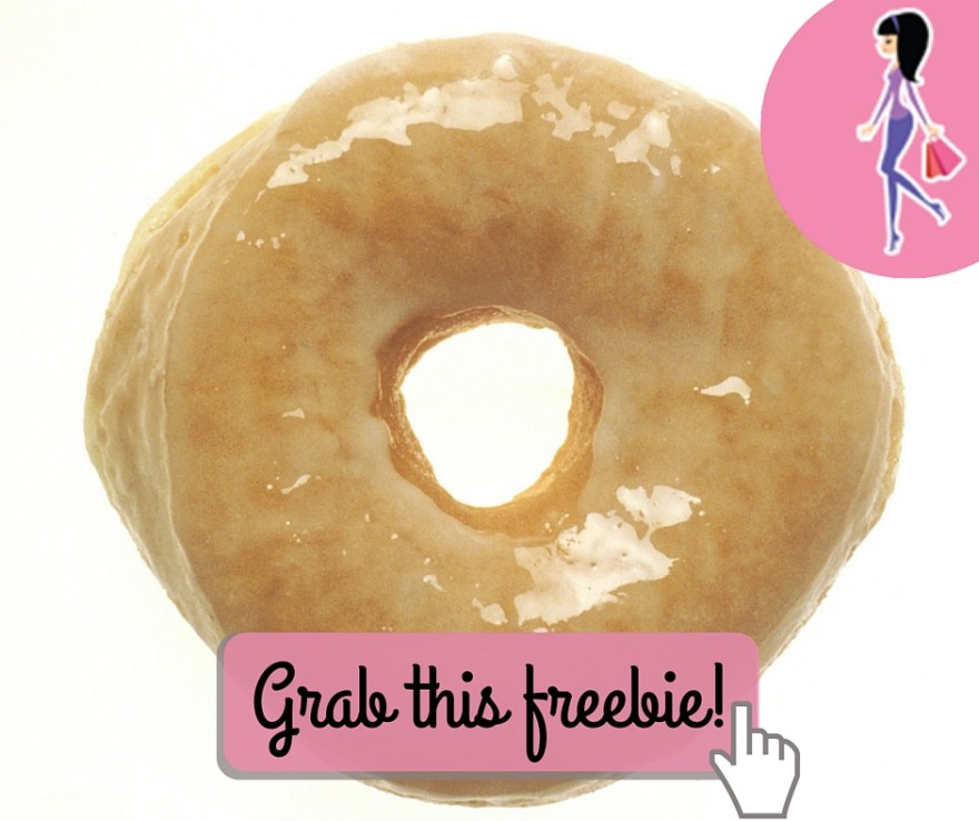 Catchy freebie template glazed donut