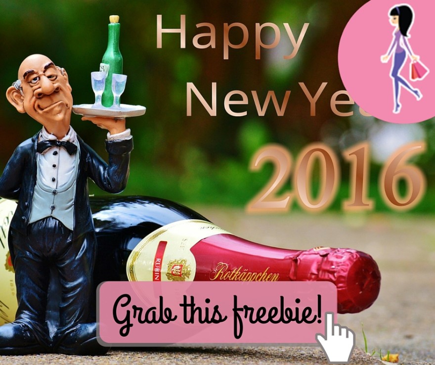 Catchy freebie template new years