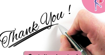 Catchy freebie template thank you