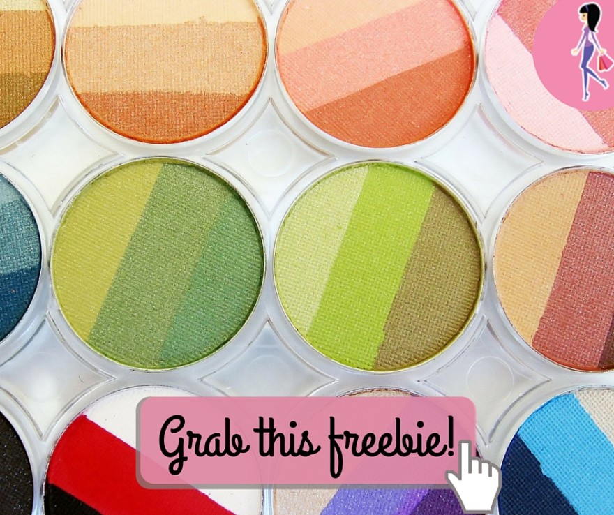 Catchy freebie template eyeshadow