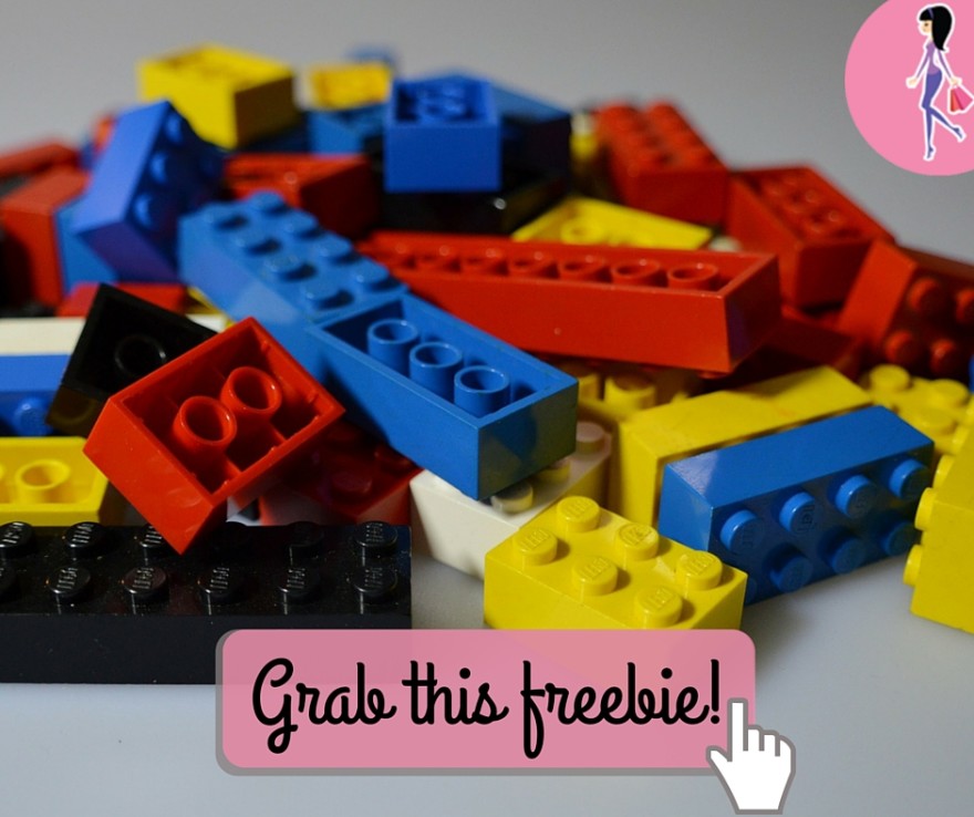 Catchy freebie template lego