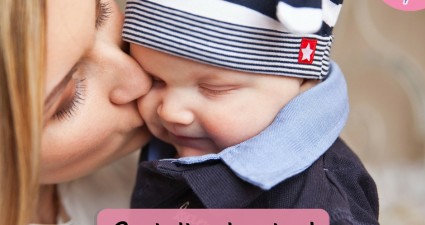 Catchy freebie template mom and baby