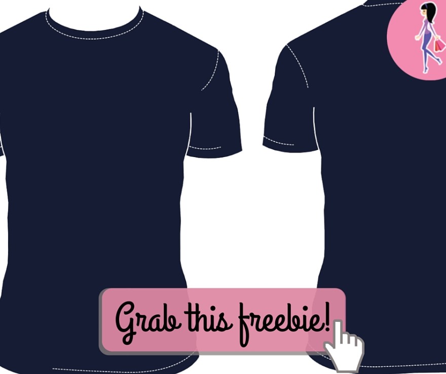 Catchy freebie template tee