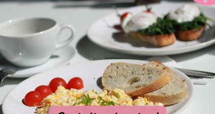 Catchy freebie template breakfast