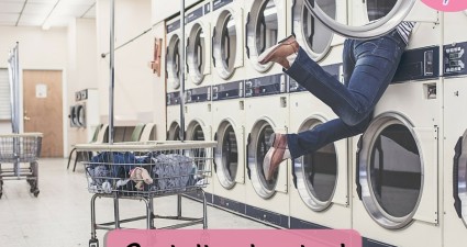 Catchy freebie template laundromat