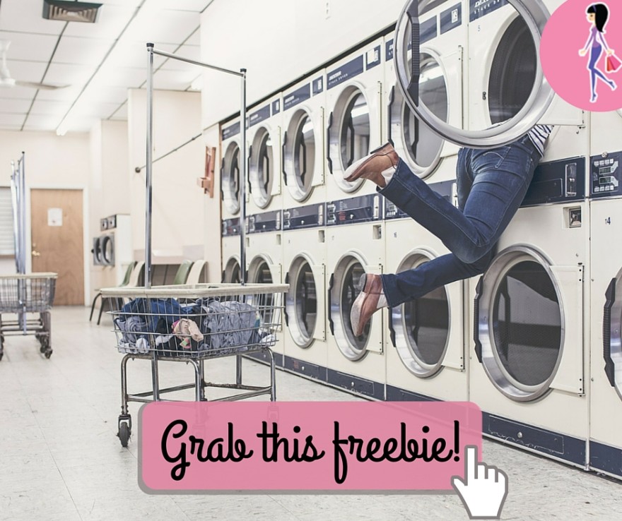 Catchy freebie template laundromat