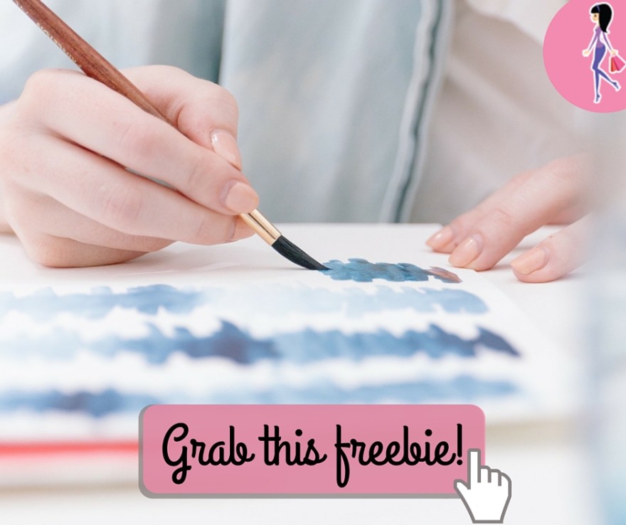 Catchy freebie template paint