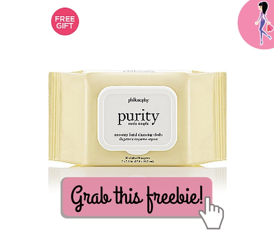 half off philosophy cleansing cloths facial cleanser skincare freebie free gift discount makeup ulta 21 days of beauty catchyfreebies