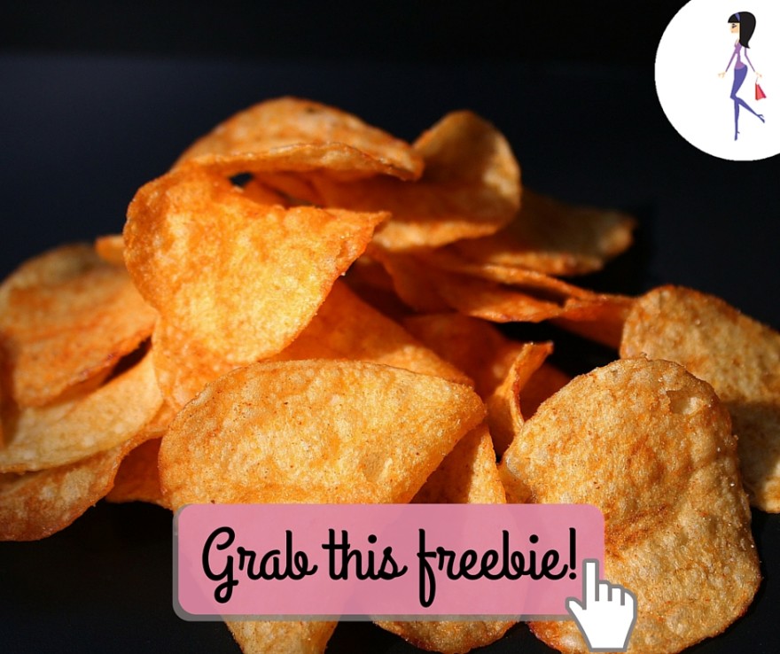 Catchy freebie template chips