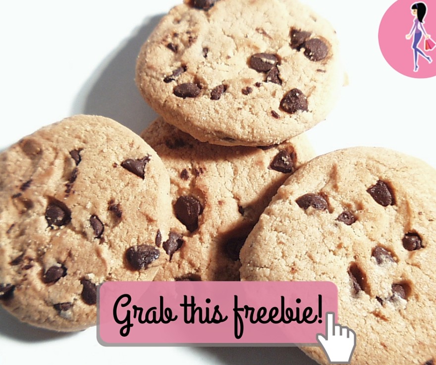 Catchy freebie template choc chip