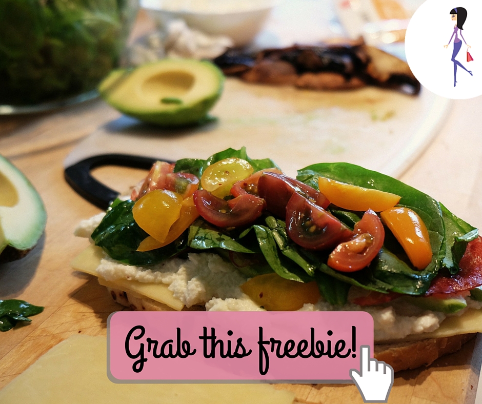 Catchy freebie template healthy food