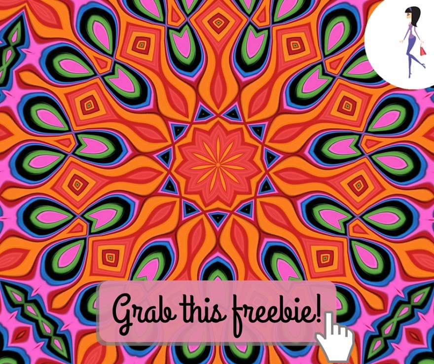 Catchy freebie template mandala