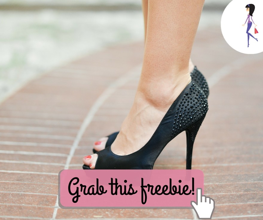 Catchy freebie template shoes