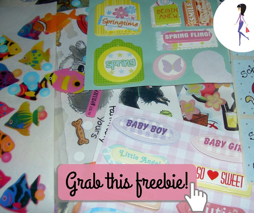 CatchyFreebies sample stickers