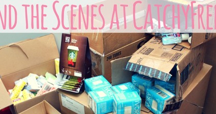 behind the scenes at catchyfreebies shipping giveaways samples offers freebies free stuff makeup baby family food home household garden sample beauty cosmetics haircare hair skin skincare blog