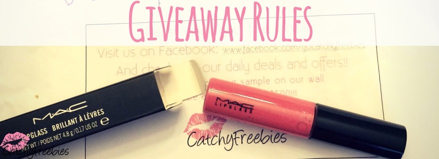 catchyfreebies giveaway rules refunds returns blog
